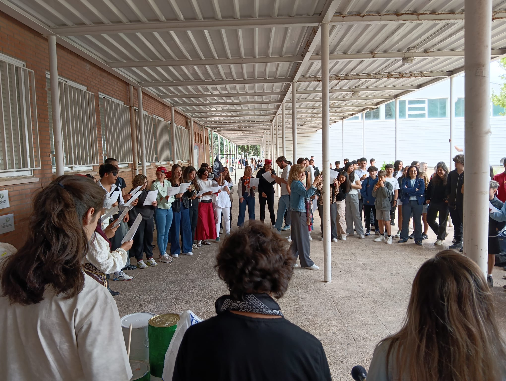 Día del libro en el patio